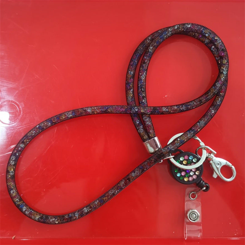 Wholesale Plastic Fishing Nets with Diamond Hanging Ropes and Keychains